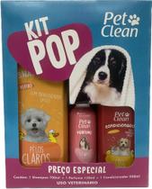 Kit Shampoo Condicionador e Perfume Femea PET CLEAN para cães e gatos