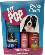 Kit Shampoo Condicionador e Perfume Femea PET CLEAN para cães e gatos