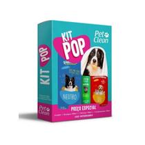 Kit Shampoo Condicionador e Perfume para Cães e Gatos Pet Clean