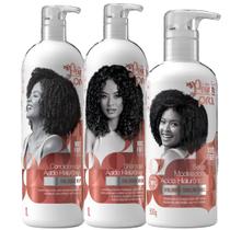 Kit Shampoo Condicionador E Seiva Modeladora Soul Power Pro Acido Hialuronico Hidratante Vegano Kit Shampoo Condicionador E Seiva Modeladora Soul Power Pro Acido Hialuronico Hidratante Vegano