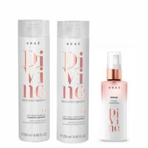 Kit Shampoo Condicionador E Sérum Braé Divine