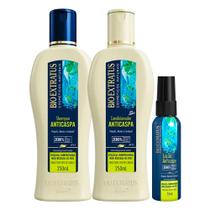 Kit Shampoo Condicionador e Tônico Loção Anticaspa Limpeza Própolis Menta Bio Extratus