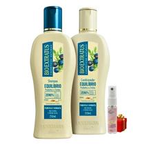 Kit Shampoo Condicionador Equilibrio 250 ml Bio Extratus + Presente Lourre 15ml