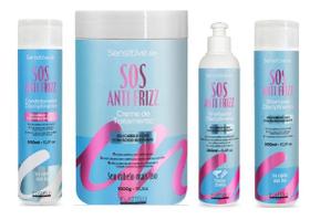 Kit Shampoo, Condicionador, Finalizador, Creme De Tratamento Platelli