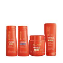 Kit shampoo, condicionador, finalizador, mascara - bio extratus +proteção Kit shampoo, condicionador, finalizador, mascara - bio extratus +proteção