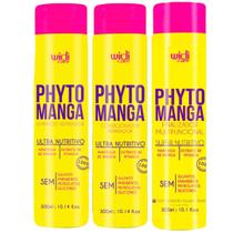 Kit Shampoo + Condicionador + Finalizador Phytomanga Widi Care Reparação Ultra Nutritiva 300ml