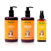 Kit Shampoo Condicionador Fluído Desembaraçador Granado Pet