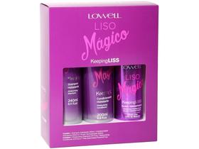 Kit Shampoo Condicionador Fluído Lowell - Liso Mágico Profissional