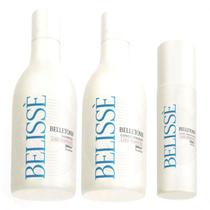 Kit Shampoo Condicionador Fluído Protetor Térmico Belissè