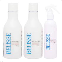 Kit Shampoo Condicionador Fluído Protetor Térmico Belissè Kit Shampoo Condicionador Fluído Protetor Térmico Belissè