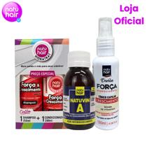 Kit Shampoo + Condicionador Força e Crescimento + Tônico de crescimento + NatuVin A