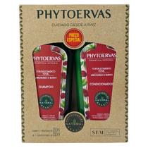 Kit Shampoo + Condicionador Fortalecimento Total Jaborandi & Buriti Phytoervas Kit Shampoo + Condicionador Fortalecimento Total Jaborandi & Buriti Phytoervas