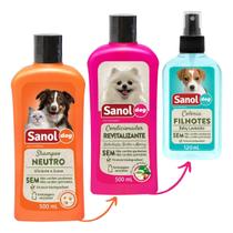 Kit Shampoo-condicionador-ganhe 1 Colonia Sanol Dog Variado