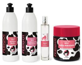 Kit Shampoo Condicionador Geléia Colônia Melancia Perigot Para Cães e Gatos