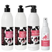 Kit Shampoo Condicionador Geléia e Colônia Melancia 150ml Perigot para Cães e Gatos Kit Shampoo Condicionador Geléia e Colônia Melancia 150ml Perigot para Cães e Gatos