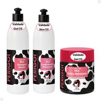 Kit Shampoo Condicionador Geléia Milk Melancia Perigot Para Cães e Gatos