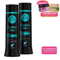 Kit Shampoo+Condicionador Haskell Cachos Sim P +mini máscara