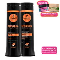 Kit Shampoo+Condicionador Haskell Encorpa P +mini máscara