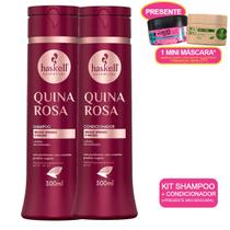 Kit Shampoo+Condicionador Haskell Quina Rosa P +mini máscara