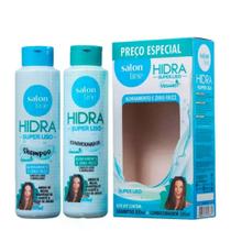 Kit Shampoo+Condicionador Hidra Super Liso Salon Line 300Ml