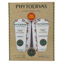 Kit Shampoo + Condicionador Hidratação Intensa Coco & Algodão Phytoervas Kit Shampoo + Condicionador Hidratação Intensa Coco & Algodão Phytoervas