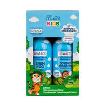 Kit shampoo+condicionador kids graacc menino todos tipos cabelos 300ml