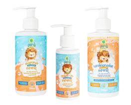 Kit Shampoo Condicionador Leave In Creme de Pentear Vegano - Verdi Natural