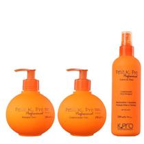 Kit Shampoo + Condicionador + Leave-in K Pro Petit Kit Shampoo + Condicionador + Leave-in K Pro Petit