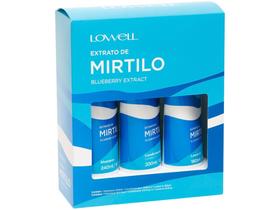 Kit Shampoo Condicionador Leave-in Lowell - Mirtilo Profissional