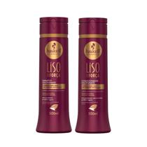 Kit Shampoo Condicionador Liso com Força 300ml Haskell Kit Shampoo Condicionador Liso com Força 300ml Haskell