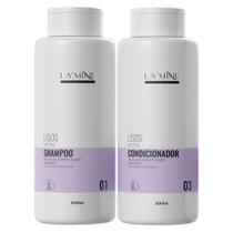 Kit Shampoo + Condicionador Lisos Anti-Frizz Lamine 2X500Ml