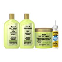Kit Shampoo Condicionador Masc Tonico Antiqueda Reconstrutor Kit Shampoo Condicionador Masc Tonico Antiqueda Reconstrutor