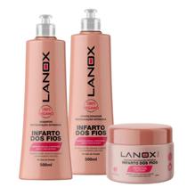 Kit Shampoo + Condicionador + Máscara 250g Infarto dos Fios