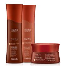 Kit Shampoo Condicionador Máscara Amend Expertise Cobre Effect