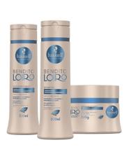 Kit Shampoo Condicionador Máscara Bendito Loiro 300 Haskell