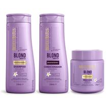 Kit Shampoo Condicionador Mascara Bio Extratus Blond 250ml