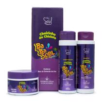 Kit Shampoo + Condicionador + Máscara Capilar Babasoul Uva- Soul Cosméticos (3UND)