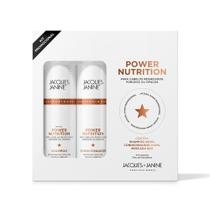 Kit Shampoo Condicionador Máscara Capilar Jacques Janine Power Nutrition 240ml+240ml+80g