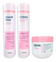 Kit Shampoo Condicionador Máscara Capilar Umeboshi Coline