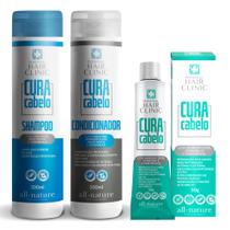 Kit Shampoo + Condicionador + Mascara - Cura Cabelo All Nature Kit Shampoo + Condicionador + Mascara - Cura Cabelo All Nature