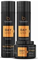 Kit Shampoo Condicionador Mascara Day Use Borabella Nutrição