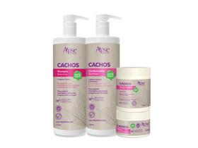 Kit Shampoo, Condicionador, Máscara E Ativador Cachos Apice Kit Shampoo, Condicionador, Máscara E Ativador Cachos Apice