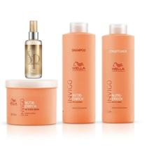Kit Shampoo Condicionador Mascara e Oleo Invigo Wella Kit Shampoo Condicionador Mascara e Oleo Invigo Wella