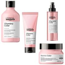 Kit Shampoo Condicionador Máscara E Spray Leave-In Loreal