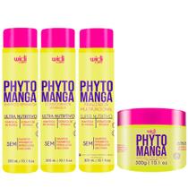 Kit Shampoo + Condicionador + Máscara + Finalizador Widi Care Phytomanga 300ml
