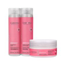 Kit Shampoo + Condicionador + Máscara Glamour Rubi - Cadiveu Kit Shampoo + Condicionador + Máscara Glamour Rubi - Cadiveu