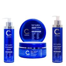 Kit shampoo + condicionador + máscara keraplex amávia