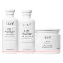 Kit Shampoo + Condicionador + Máscara Keune Care Keratin Smooth