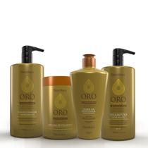 Kit Shampoo + Condicionador + Máscara + Leave-in Oro Therapy