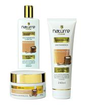 kit Shampoo condicionador máscara Naturrê Leite De Cabra